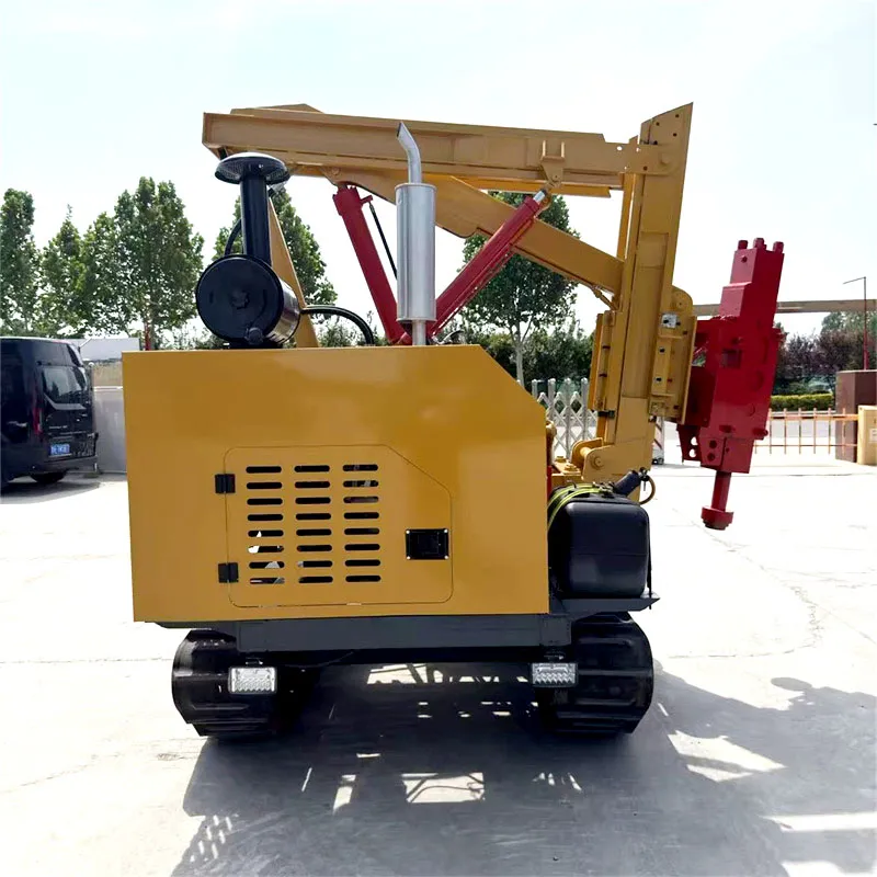 Crawler Guardrail Pile Driver