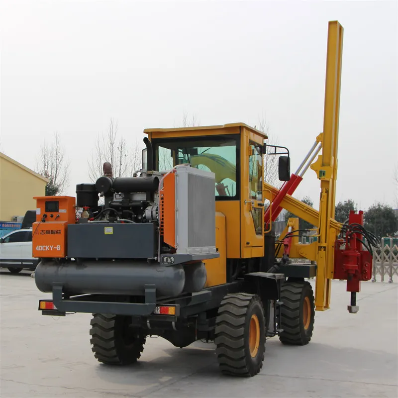 Guardrail Post Piling Machine