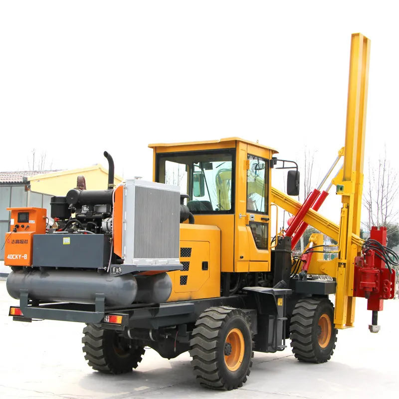 Highway Guardrail Piling Machine
