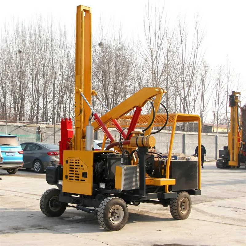 Wave Guardrail Piling Machine